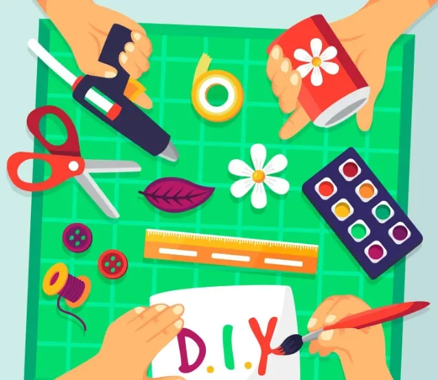 Glue Crafts - preschool crafts